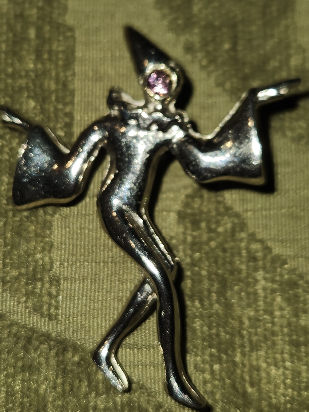 Vintage Jester Brooch